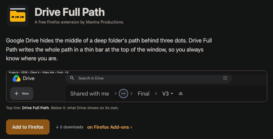 Drive Full Path